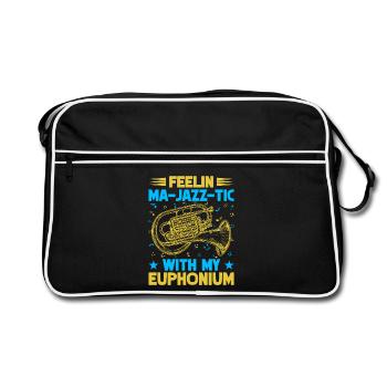 Euphonium Feelin Ma-Jazz-Tic With My Baritone - Retro Bag - black/white - Front