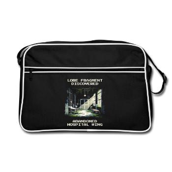 Légende trouvée : Aile de la clinique abandonnée | Urbain - Sac Retro - noir/blanc - Devant