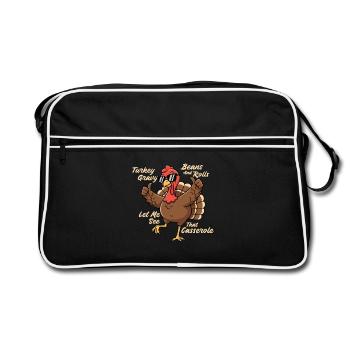Laissez-moi voir cet humour automnal de casserole - Sac Retro - noir/blanc - Devant