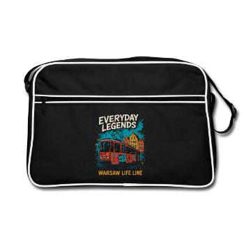 Everyday Legends Warsaw Tram Design - Retro Bag - black/white - Front