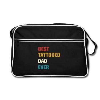 Best Tattooed Dad Ever - Retro Bag - black/white - Front