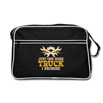 Mechanic Mechatronics Technician Screwdriver Gift - Retro Bag - black/white - Front