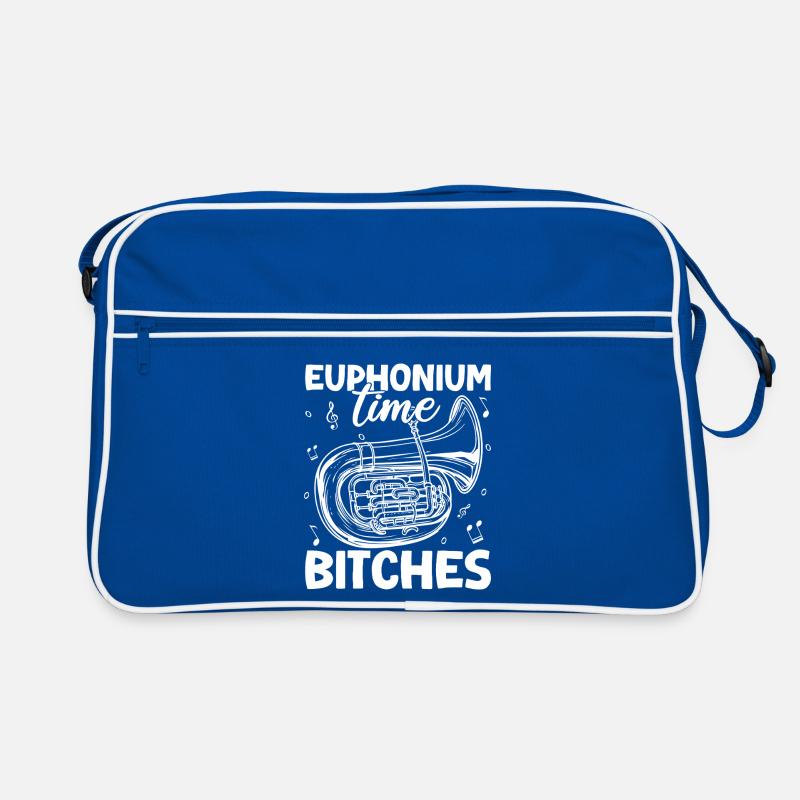 Baritone Player Time Bitches Euphonium Retro Bag