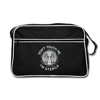 Reinraumtechniker Kontrollierte Umgebung - Retro Tasche - Schwarz/Weiß - Vorne
