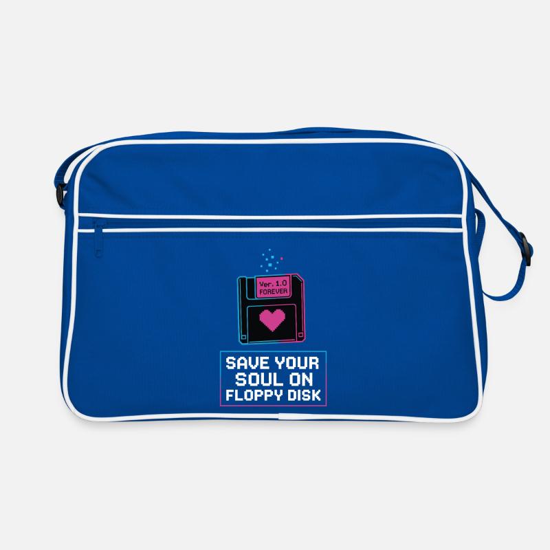 Speichere Deine Seele Auf Floppy Disk Retro Tasche