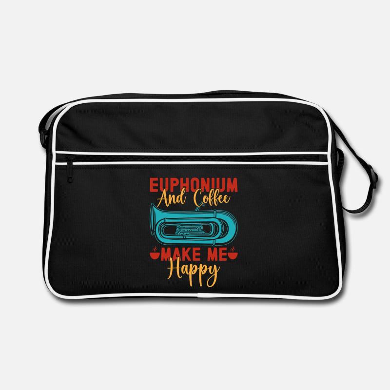 Euphonium Coffee Make Me Happy Baritone Marching Retro Bag