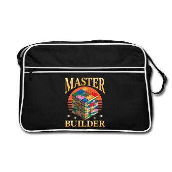 Blocs de construction Enfants Brick Builder - Sac Retro - noir/blanc - Devant