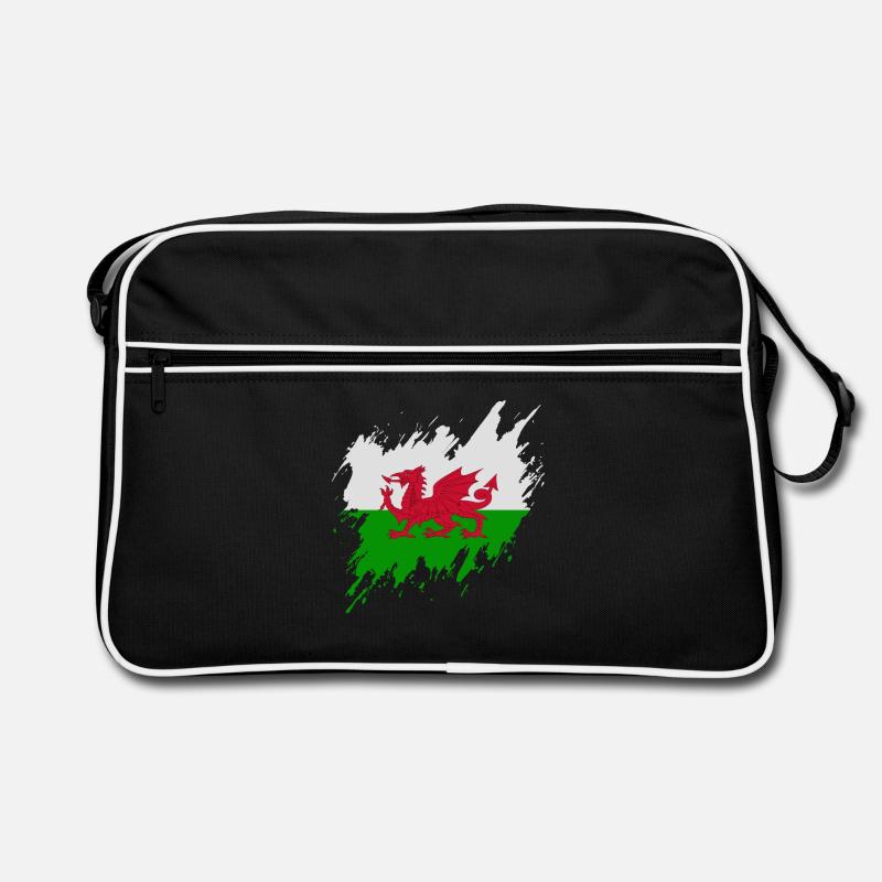 Drapeau du Pays de Galles, style déchiré Sac Retro