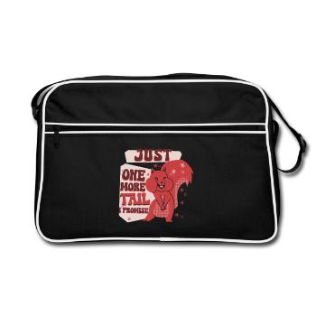 Eichhörnchenjäger Baumratte - Retro Tasche - Schwarz/Weiß - Vorne