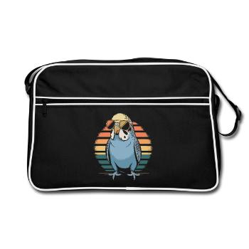 Perruche ondulée - Sac Retro - noir/blanc - Devant