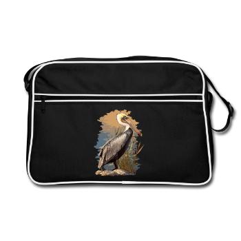 Pelikane Pelikan - Retro Tasche - Schwarz/Weiß - Vorne