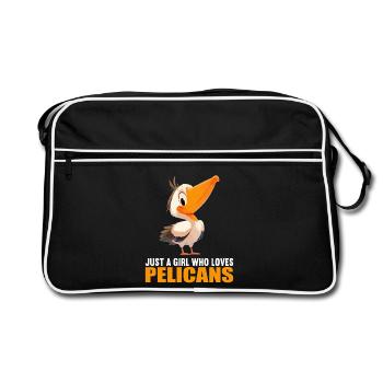 Pelikane Pelikan - Retro Tasche - Schwarz/Weiß - Vorne