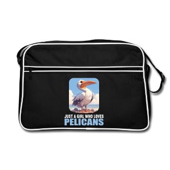 Pelikane Pelikan - Retro Tasche - Schwarz/Weiß - Vorne