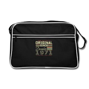 Die Legenden wurden im Dezember 1971 geboren - Retro Tasche - Schwarz/Weiß - Vorne