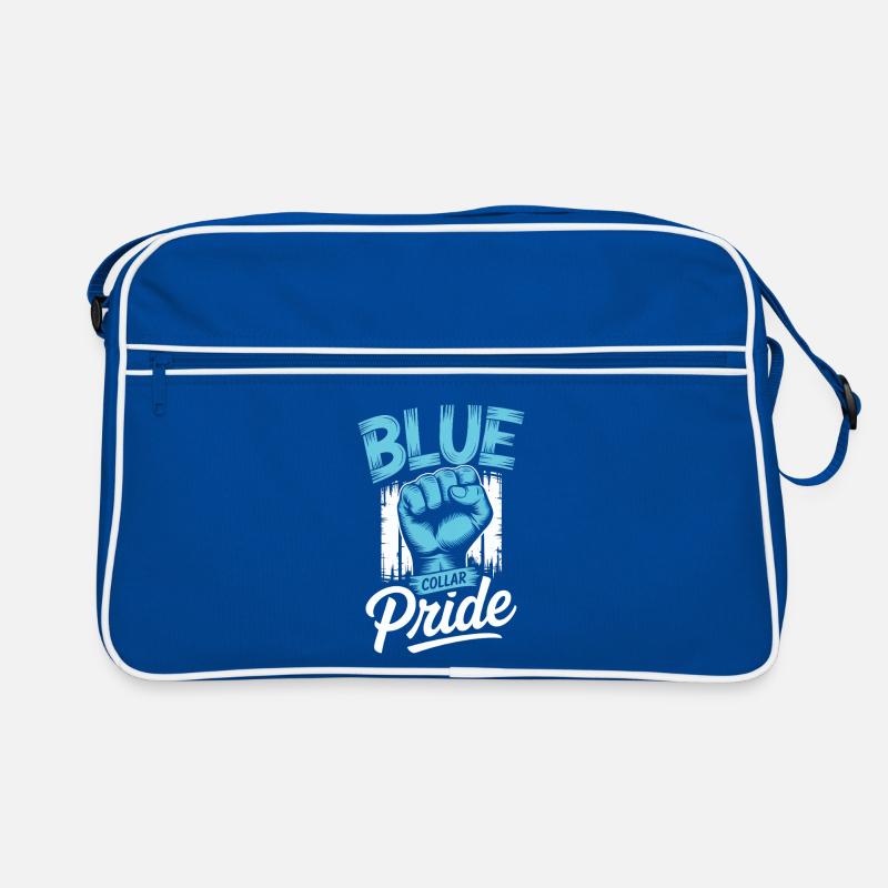 Blue Collar Worker Craft Construction Worker Retro Bag
