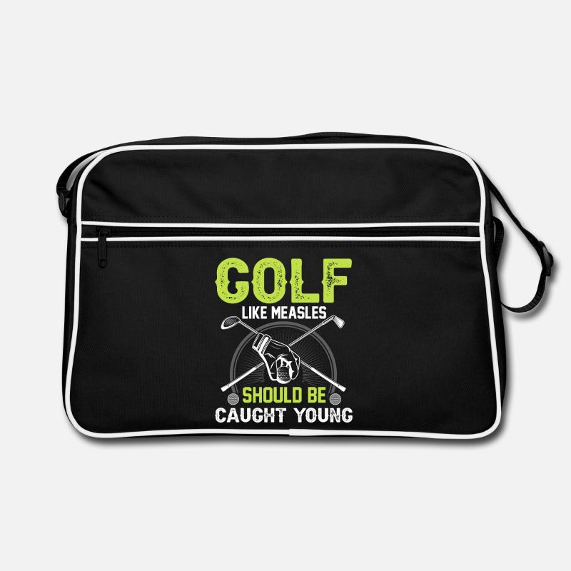 Golf - Retro Tasche - Schwarz/Weiß