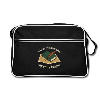 Booktok Fantasy Bookish Humour Cadeau pour - Sac Retro - noir/blanc - Devant