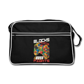 Blocs de construction Gamer Gaming Brick Builder - Sac Retro - noir/blanc - Devant