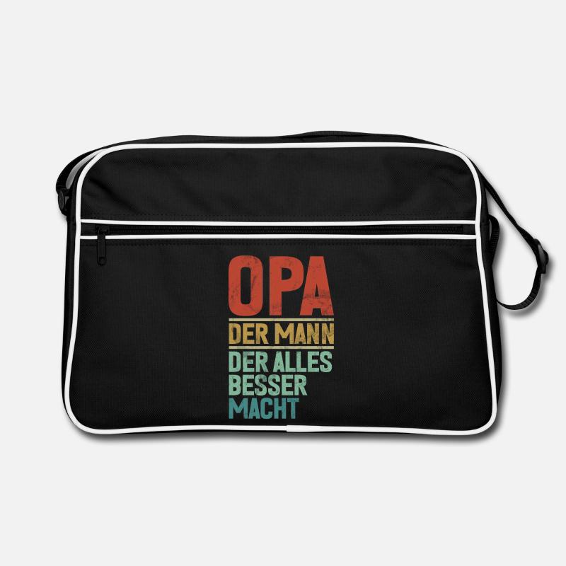 Opa Der Mann Der Alles Besser Macht Retro Retro Tasche