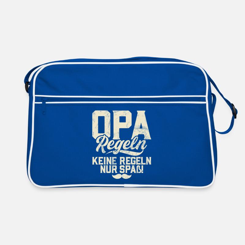 Grandpa rules: No rules, just fun Retro Bag