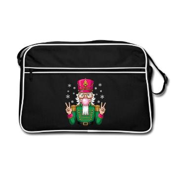 Nutcracker Bubble Gum - Retro Bag - black/white - Front