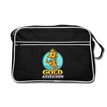 Seahorse Gold Badge Swimming Performance - Retro Bag - black/white - Front
