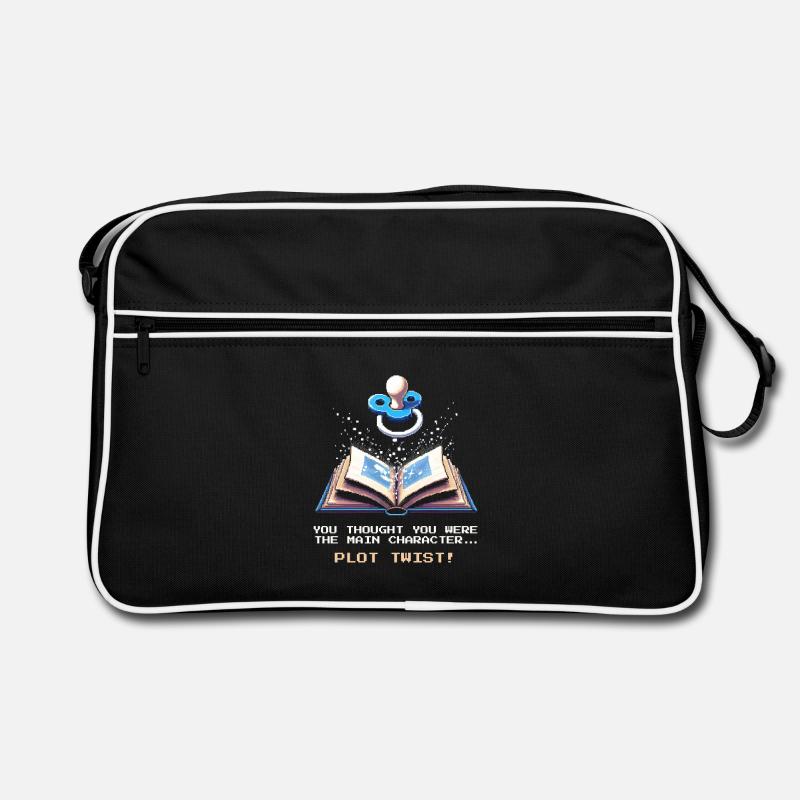 Plot Twist | The baby is now the hero Retro Bag