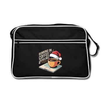 Humour de bureau de Noël - Sac Retro - noir/blanc - Devant