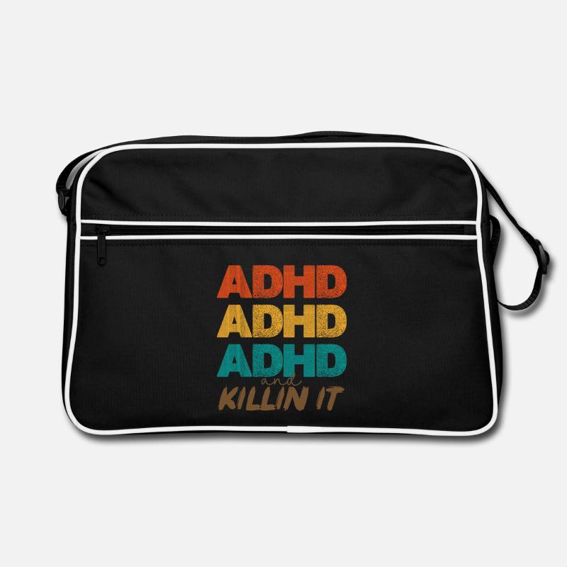 ADHD Power Farbstacking Retro Tasche