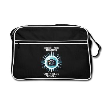 Bokeh Pro | Photographie Bokeh Flou - Sac Retro - noir/blanc - Devant
