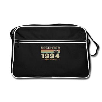 December 1994 Birthday December 1994 December - Retro Bag - black/white - Front