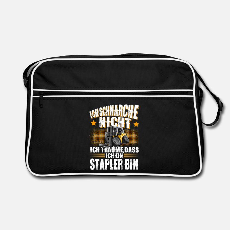 Gabelstapler Stapler Retro Tasche