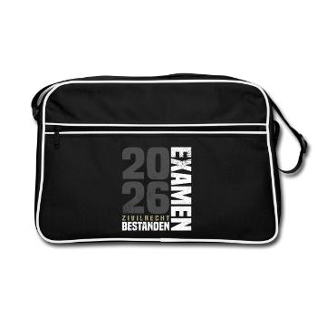 Exam in Civil Law 2026 - Retro Bag - black/white - Front
