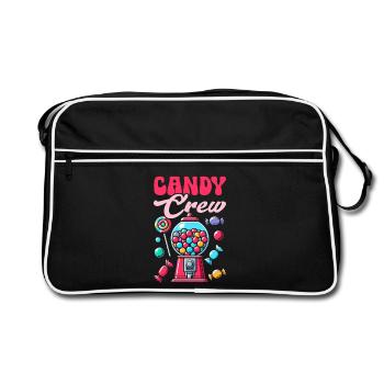 Candy Crew Decoration Candy Lover Sweet Tooth - Retro Bag - black/white - Front
