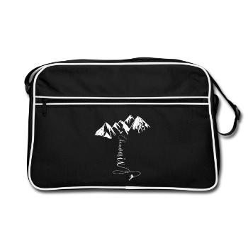 Chamonix Mont-Blanc Alpinisme Ski Extrême Savoie - Sac Retro - noir/blanc - Devant