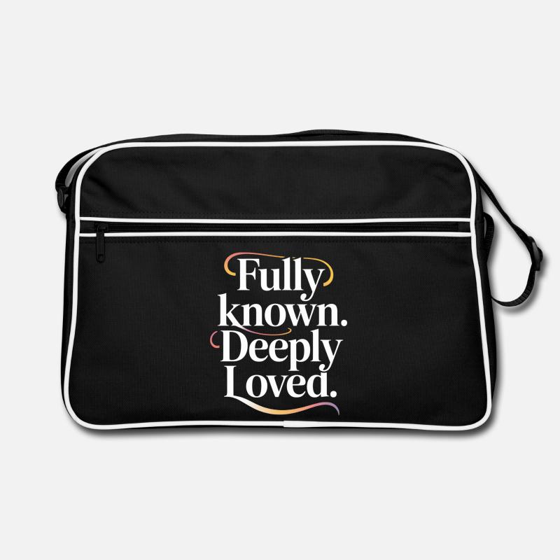 Fully Known Deeply Loved Christian Love Retro Bag