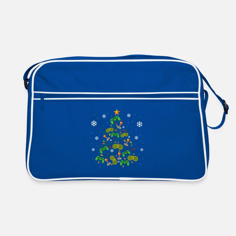 Christmas Tree Controllers Gaming Lover Gamer  Retro Bag