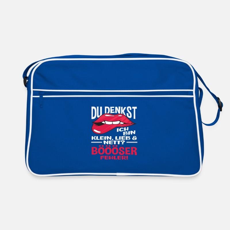 Böser Fehler Lippe Spruch Geschenk Retro Tasche