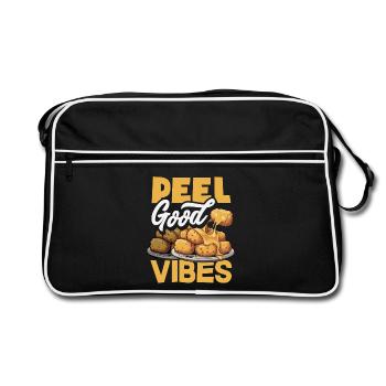 Taters Over Haters Potato - Sac Retro - noir/blanc - Devant