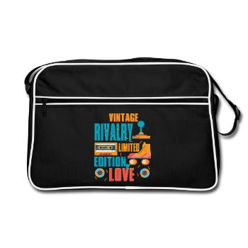 Fratrie Rivalité Frère Soeur - Sac Retro - noir/blanc - Devant