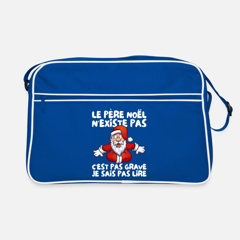 Santa Claus doesn't exist I don't know how to read humor Retro Bag