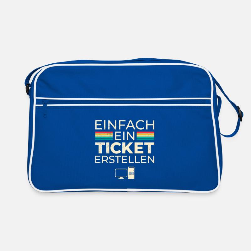 Science Coder EINFACH EIN TICKET ERSTELLEN LUSTIG Retro Tasche