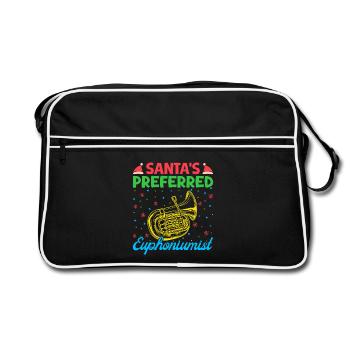 Euphonium Santa ́s Preferred Baritone Marching Band - Retro Bag - black/white - Front