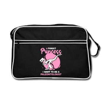 Paleontologist Dream Princess - Retro Bag - black/white - Front