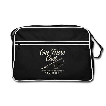 Ein Letzter Wurf Vor Sonnenuntergang - Retro Tasche - Schwarz/Weiß - Vorne