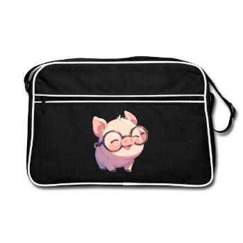 Cochon Cochon - Sac Retro - noir/blanc - Devant