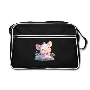 Pig Pig - Retro Bag - black/white - Front