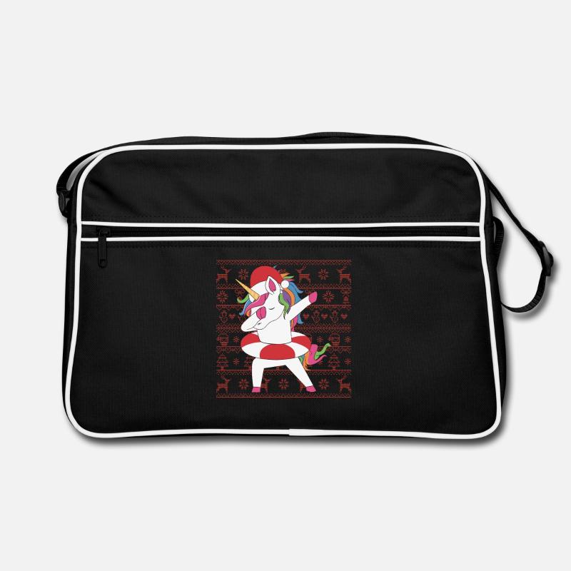 Humour Licorne Noël Pull Moche Dabbin Cadeau Drôle Sac Retro