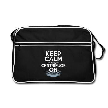 Technicien de laboratoire Keep Calm et Technologue médical - Sac Retro - noir/blanc - Devant