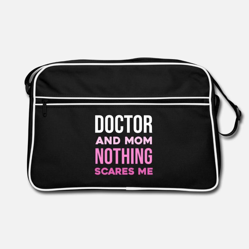 Doktor und Mama – Nichts schreckt mich Retro Tasche
